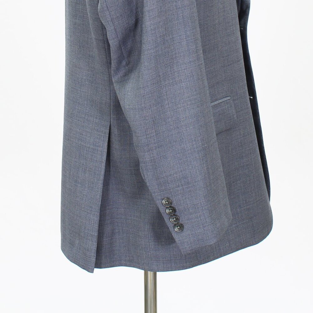 Jos. A. Bank 44L Blue Solid 2-Button Sport Coat Blazer Jacket G526 - Picture 6 of 11